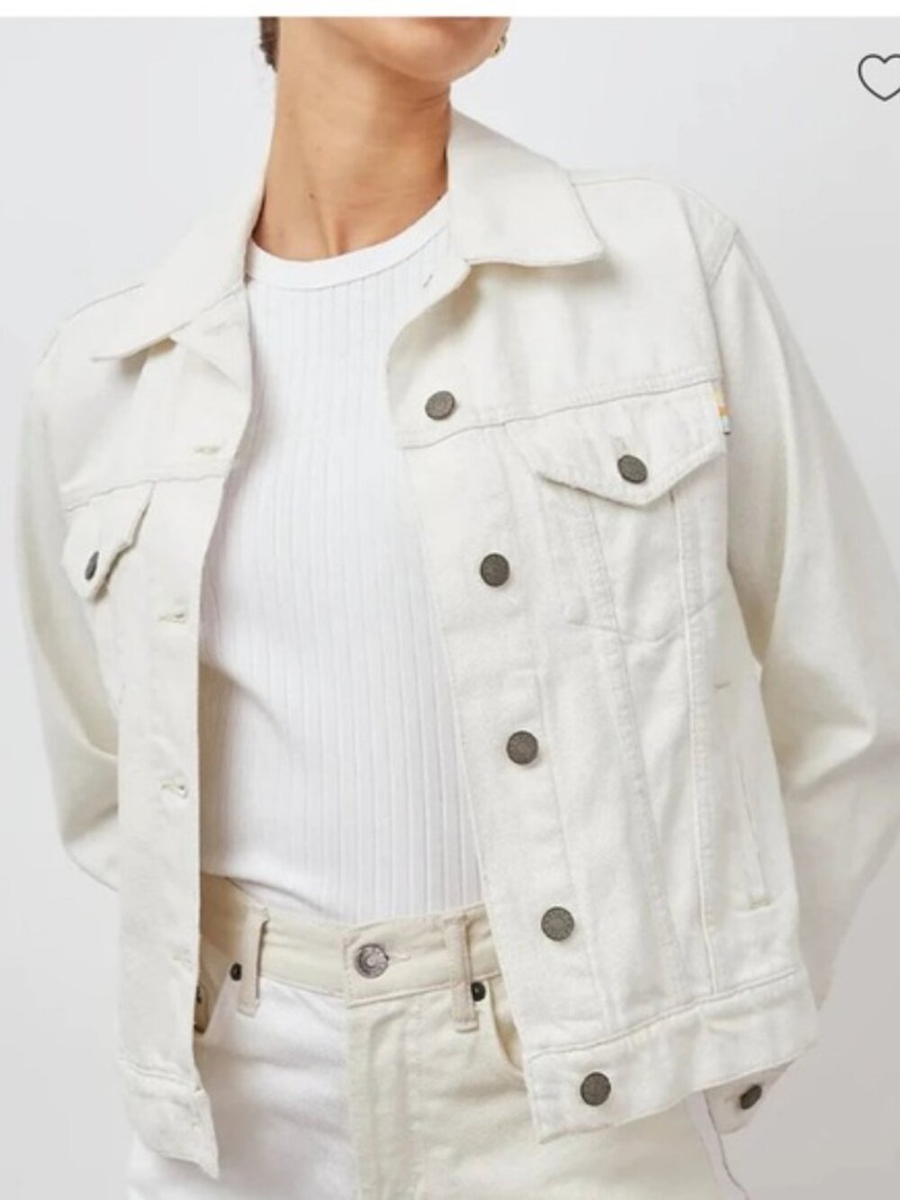 RAILS Muholland Denim Jacket | Cream | Size L